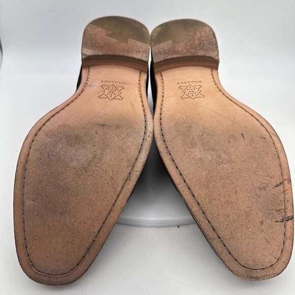 Undandy Oxford Classic Men Size 10 Lace Up Dress Shoes Tan Brown Suede - Picture 9 of 13